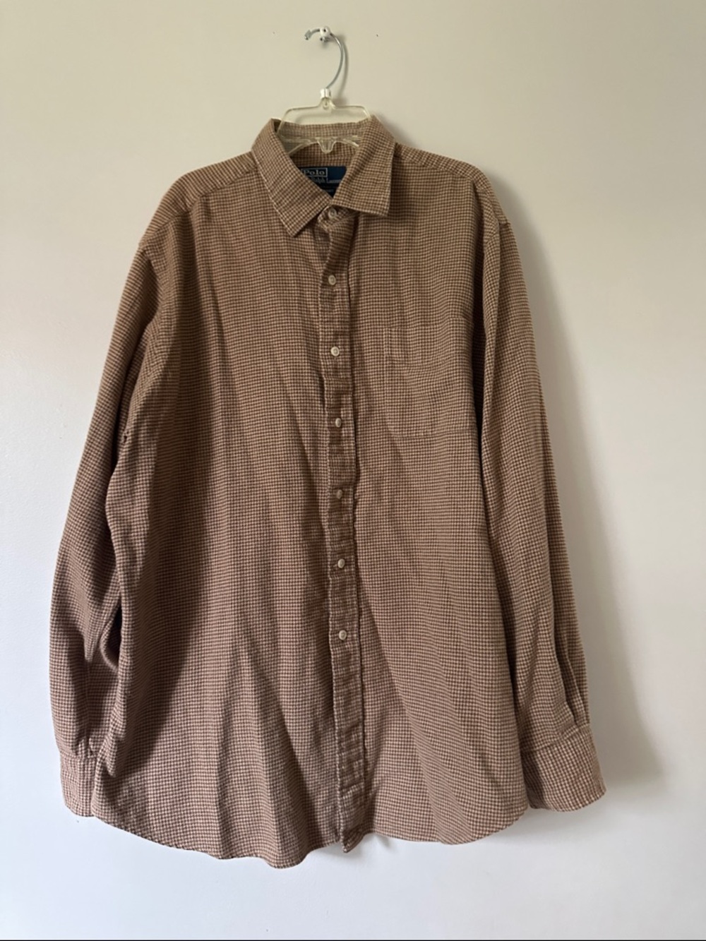 Polo by Ralph Lauren Casual Brown Check Men's Button-Down Shirt